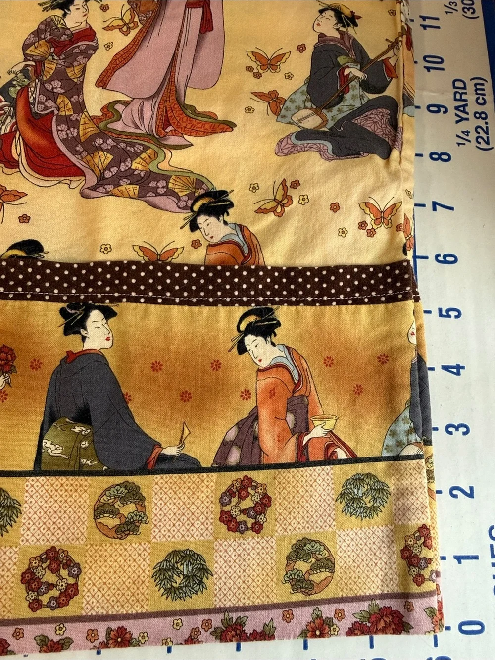 Vintage Asian Geisha Pillowcase Pair Japanese-Inspired Cotton Blend Standard
